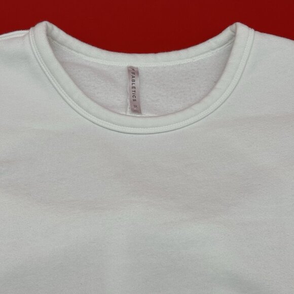 Fabletics Skye Tie Plus Women's Size 3X White Open Back Pullover Sweatshirt - Picture 6 of 11